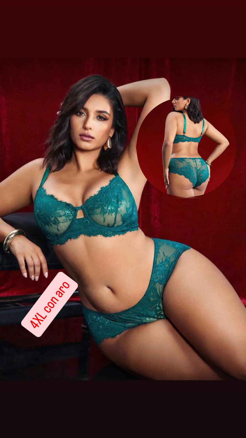 Conjunto verde 4XL