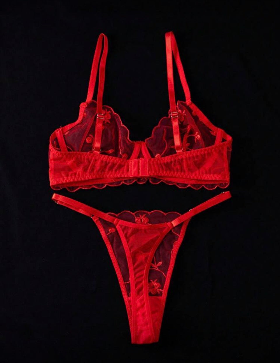 Conjunto rojo 3XL con aro