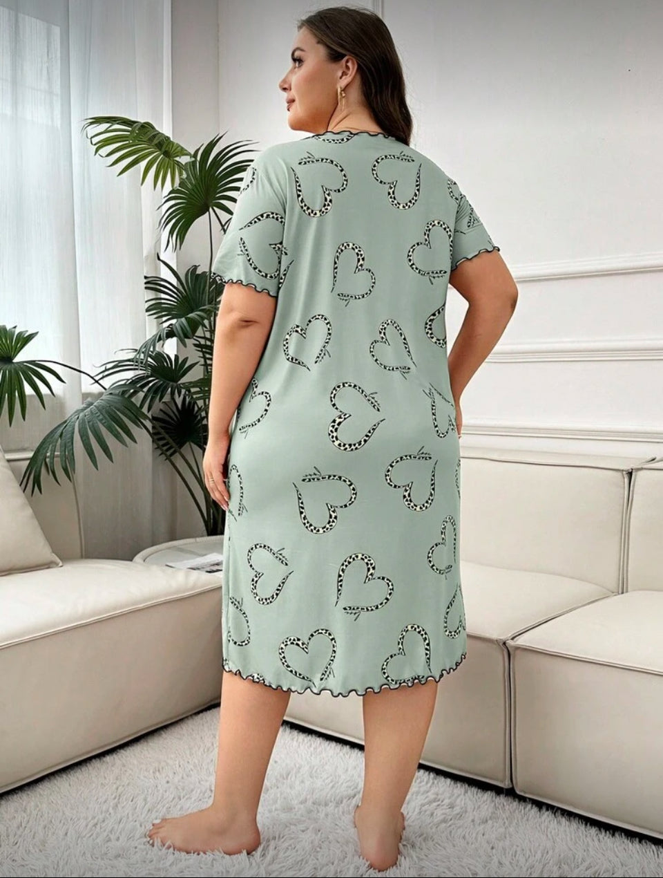 Camisón verde 5XL