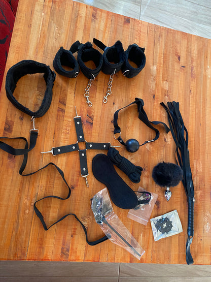 Kits BDSM negro 12pcs