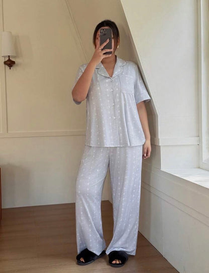 Pijama gris claro 2XL