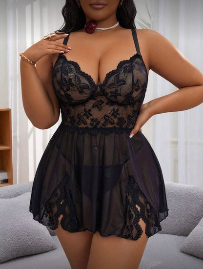Babydoll negro 2XL