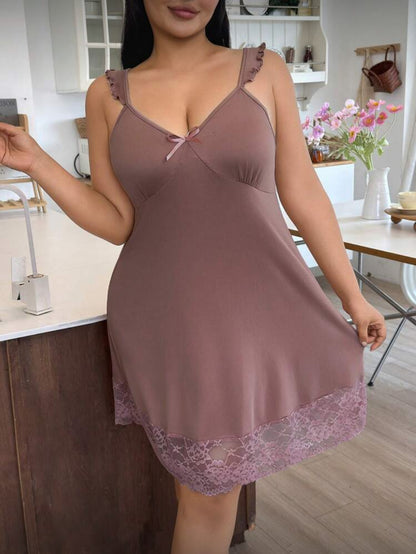 Camisón rosa nude