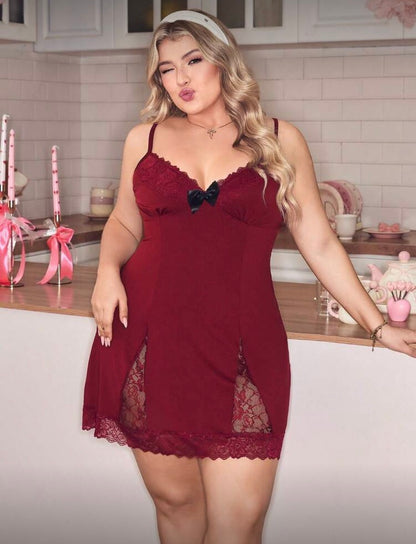 Camisón bordo 3XL