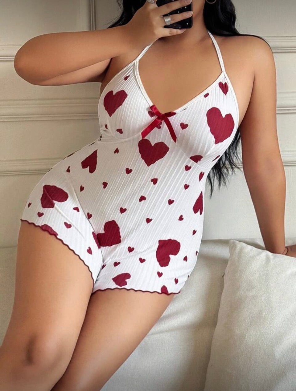 Mono con corazones 3XL