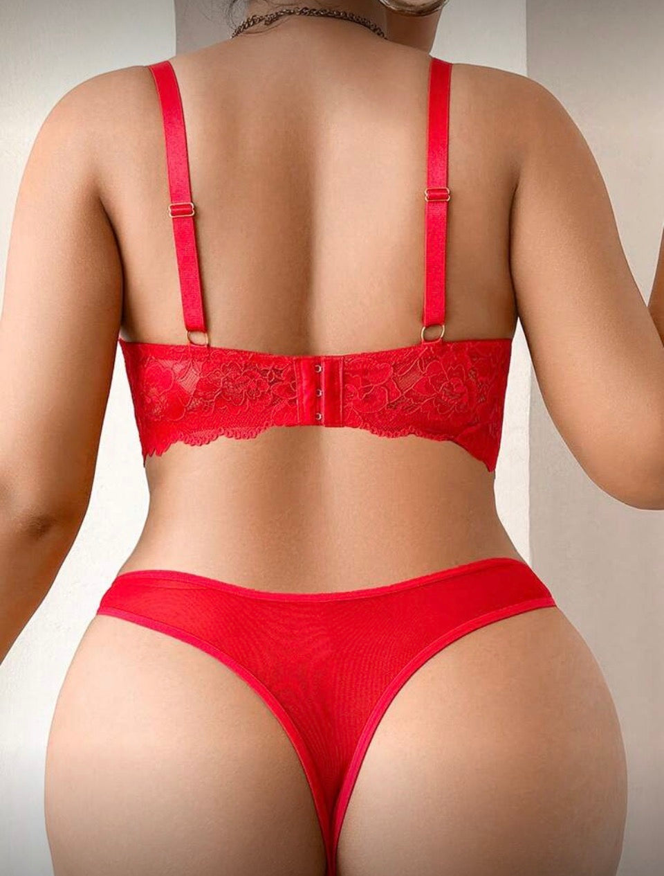 Conjunto rojo XL con aro