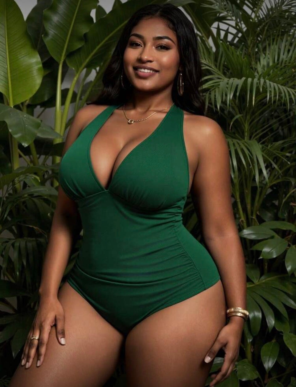Malla verde esmeralda XL