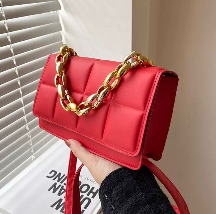 Cartera Chica Lila/Rojo
