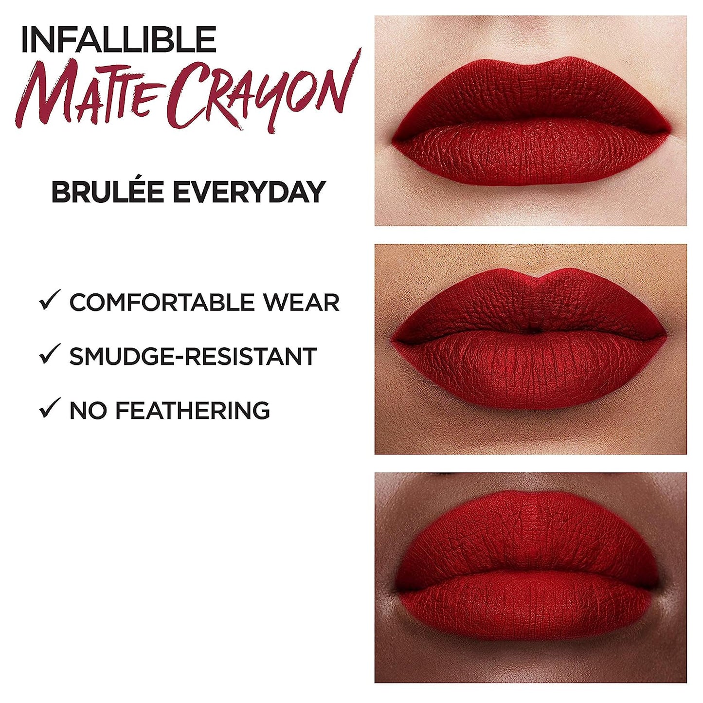 Lápiz Labial Matte Infallible L'Oreal Paris